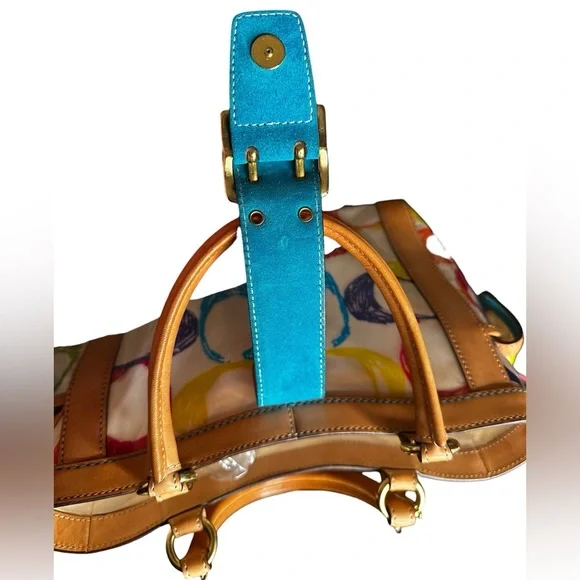 Coach Vintage Limited Edition PVC Multicolor Signature Scribble Boxy Tote - Picture 7 of 11